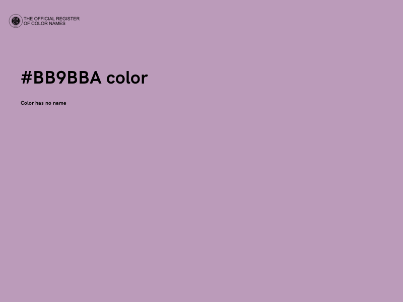 #BB9BBA color image