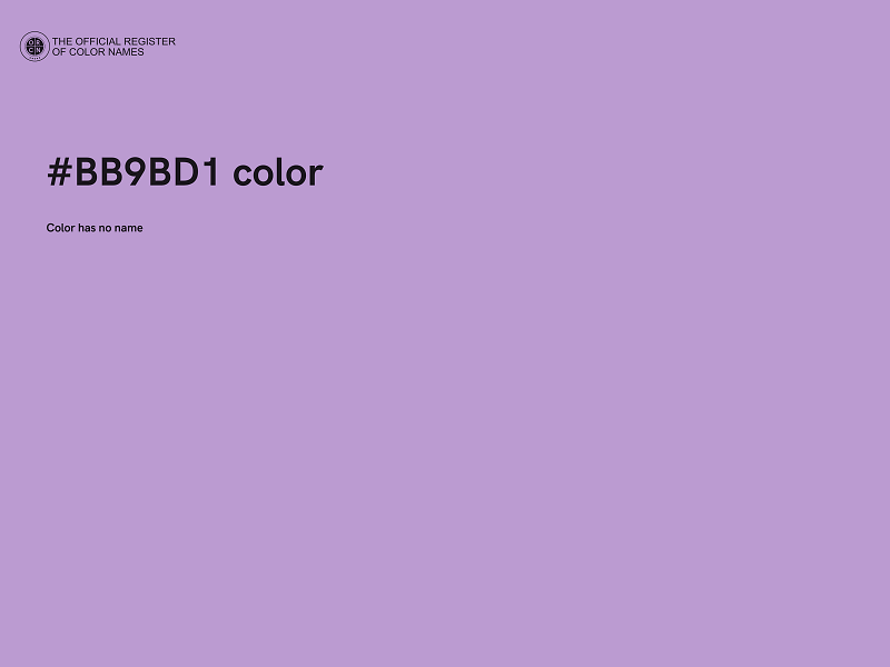 #BB9BD1 color image