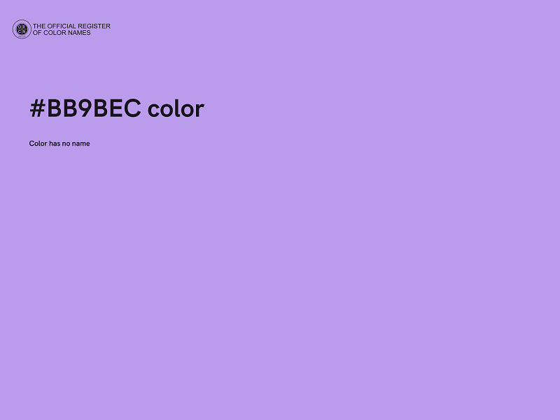 #BB9BEC color image