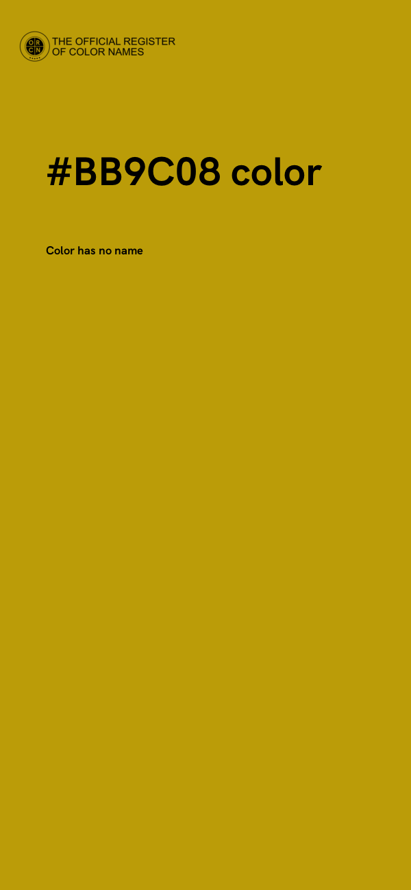 #BB9C08 color image