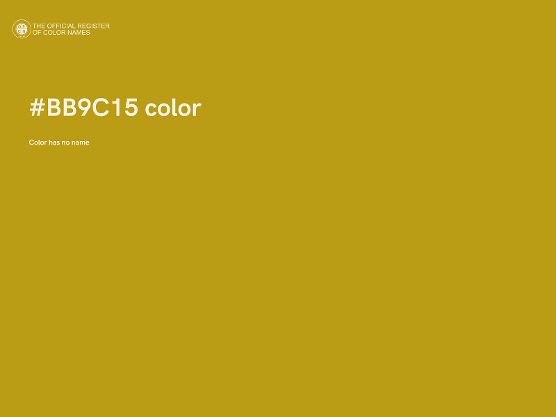 #BB9C15 color image