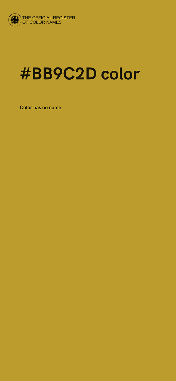#BB9C2D color image