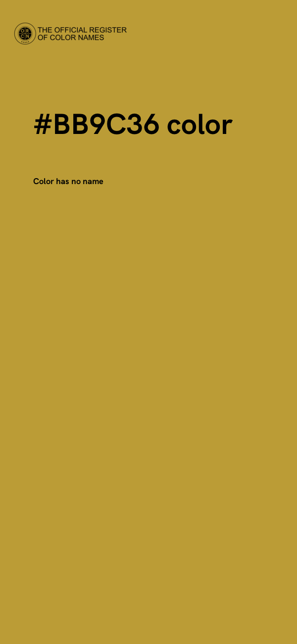 #BB9C36 color image