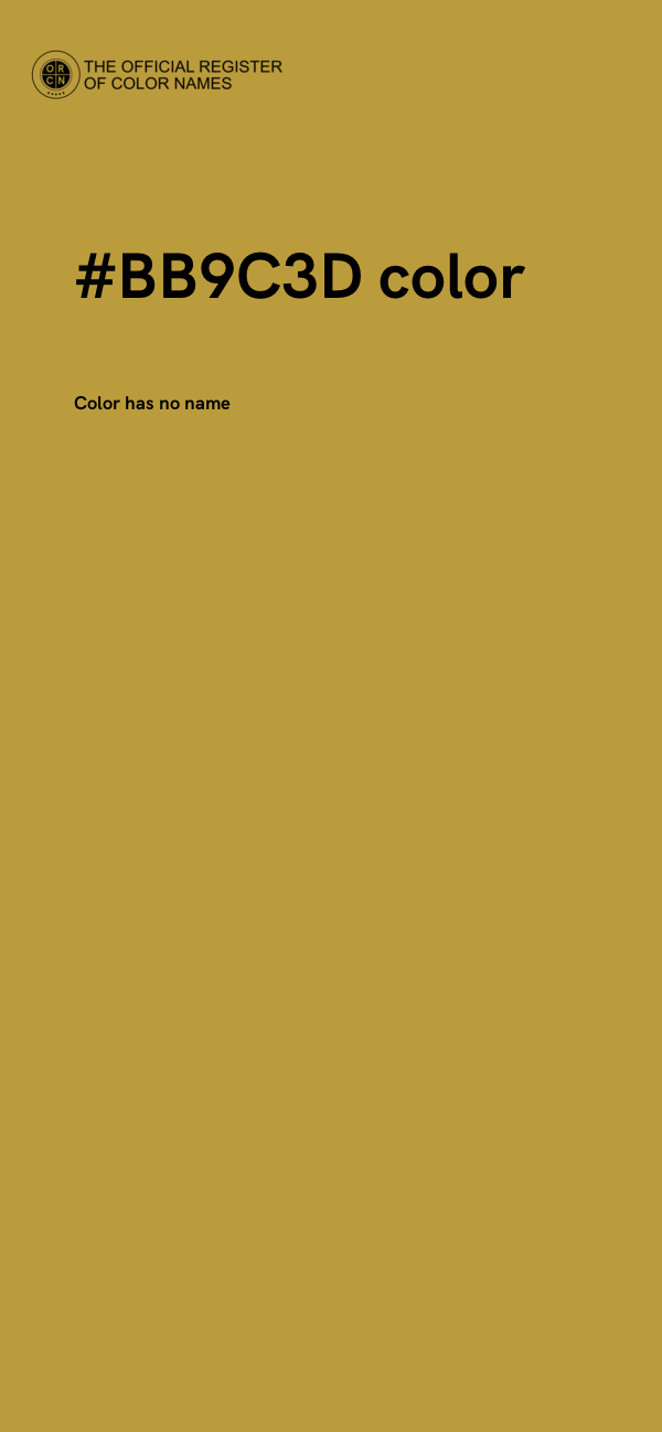 #BB9C3D color image