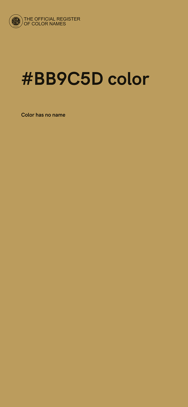 #BB9C5D color image