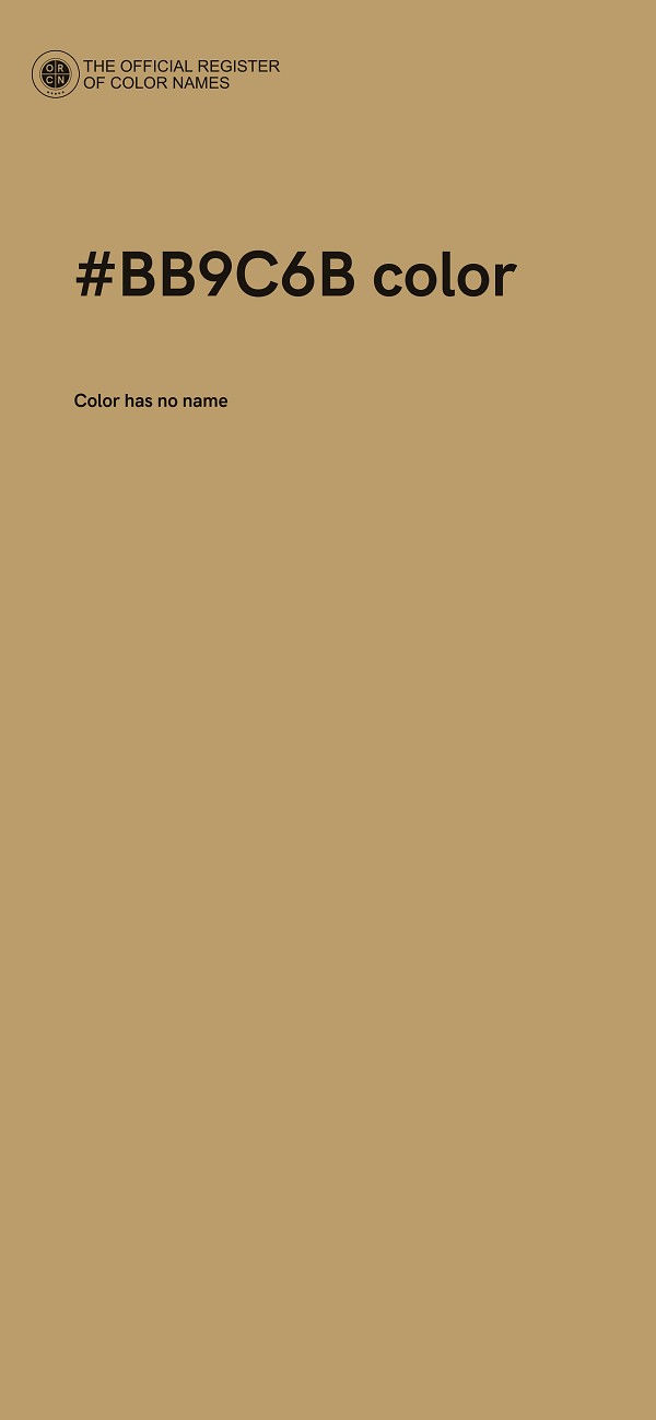 #BB9C6B color image