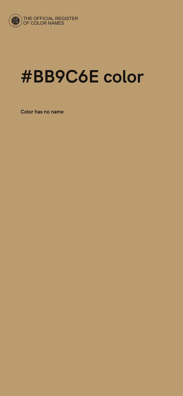 #BB9C6E color image