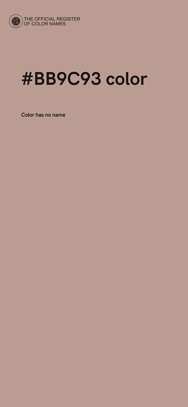 #BB9C93 color image