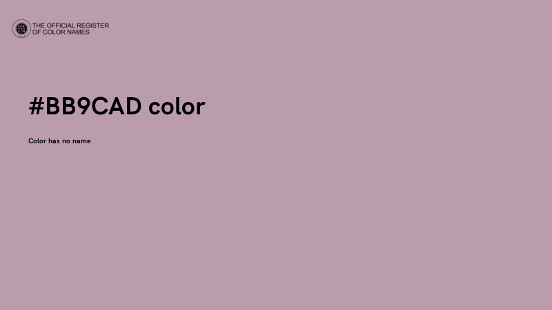 #BB9CAD color image