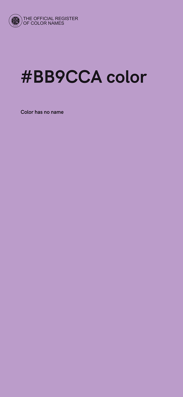 #BB9CCA color image