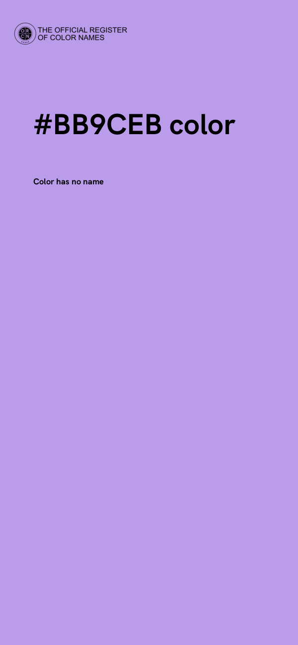 #BB9CEB color image
