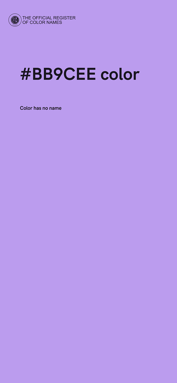 #BB9CEE color image