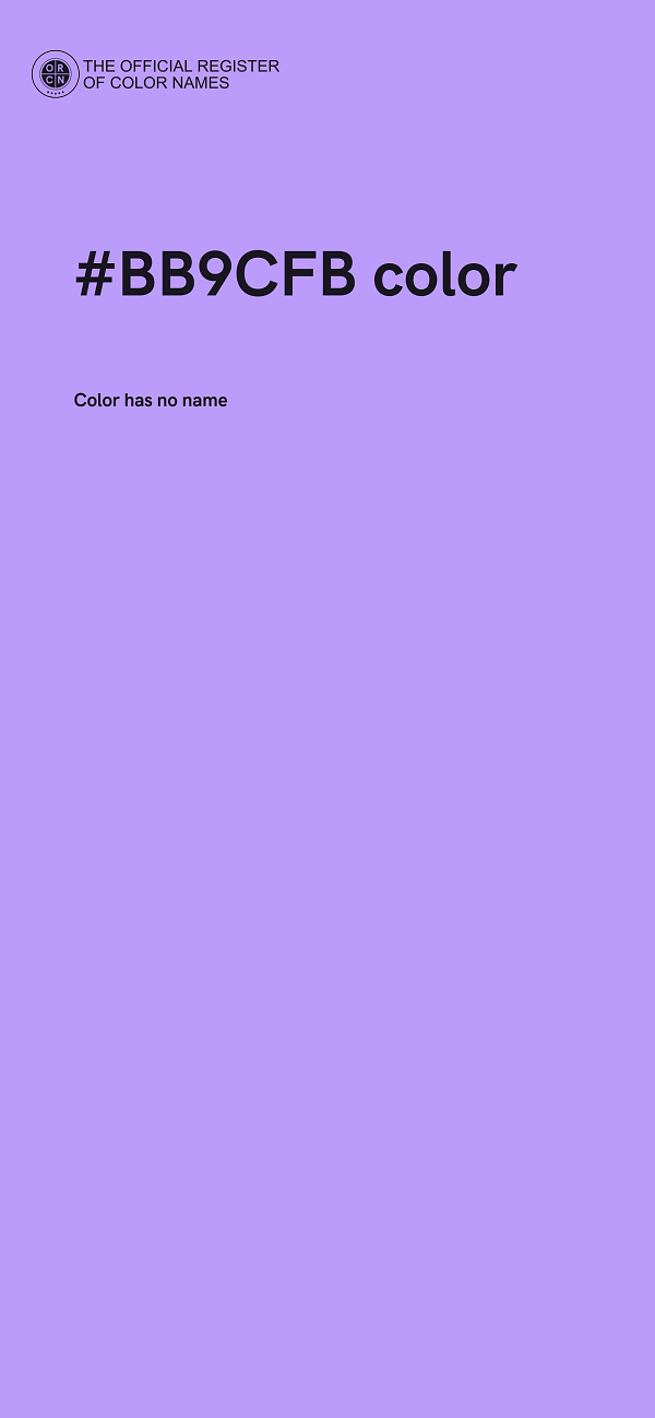 #BB9CFB color image