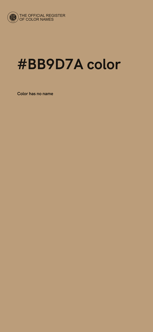 #BB9D7A color image