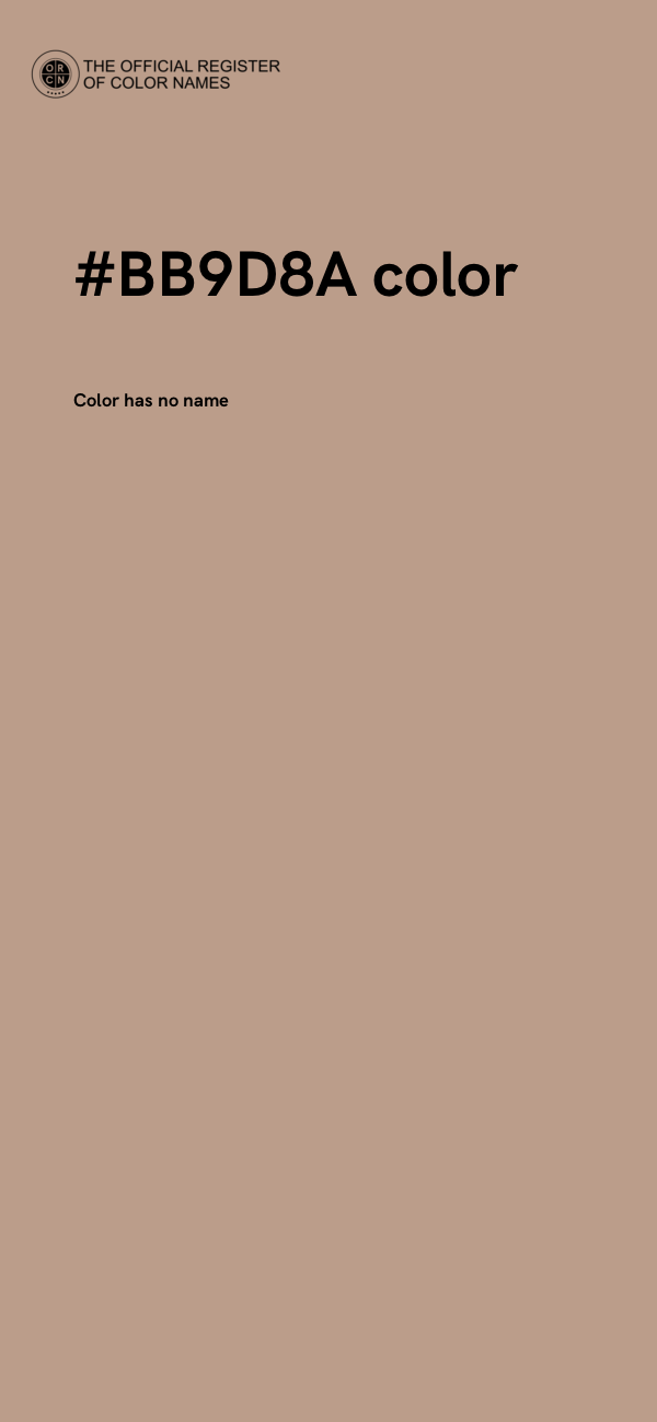 #BB9D8A color image