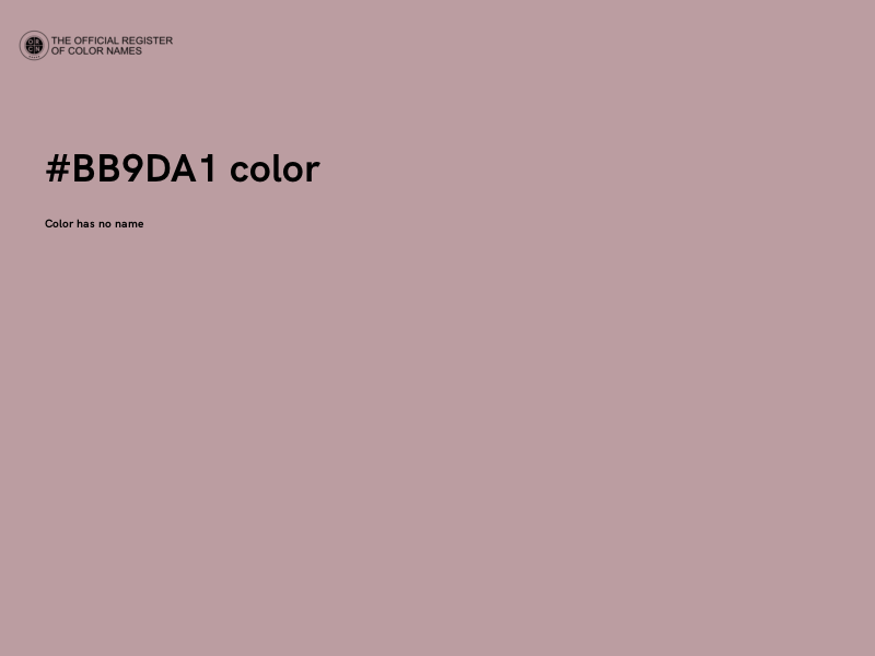 #BB9DA1 color image