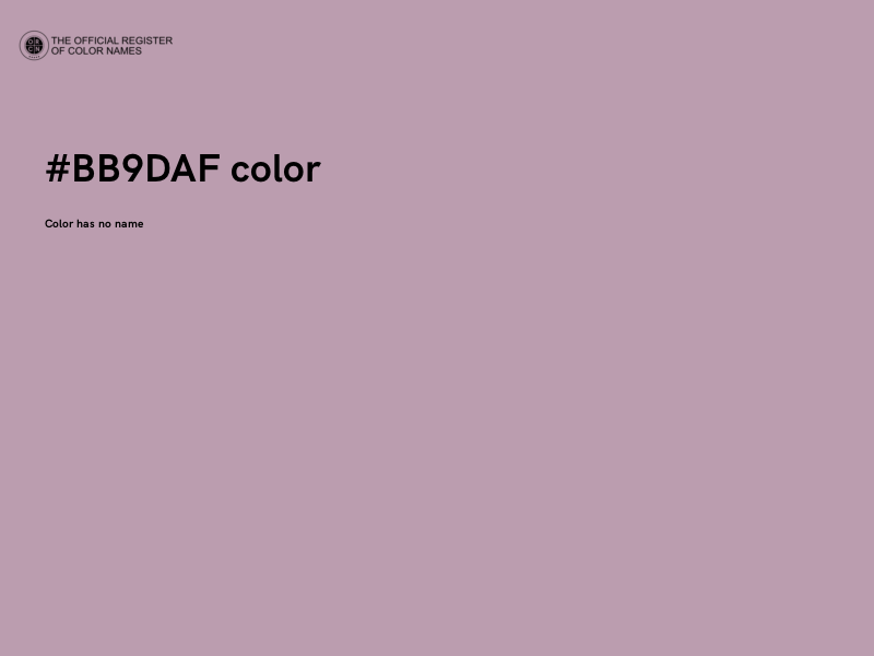 #BB9DAF color image