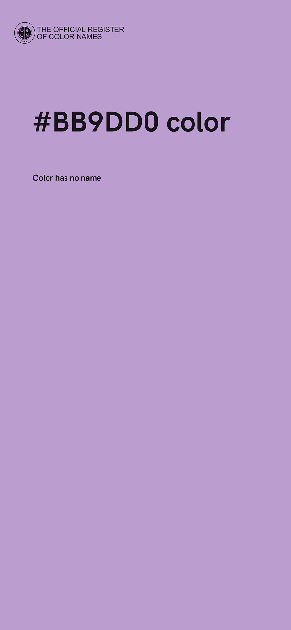 #BB9DD0 color image