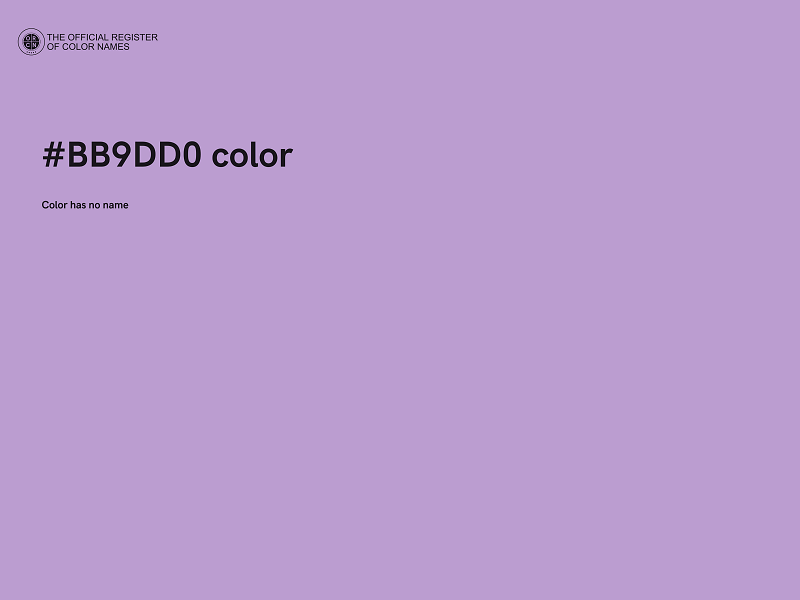 #BB9DD0 color image