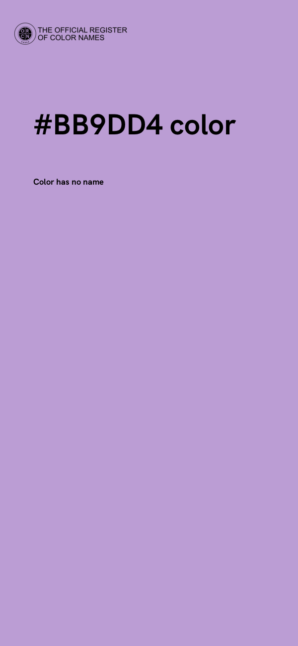 #BB9DD4 color image