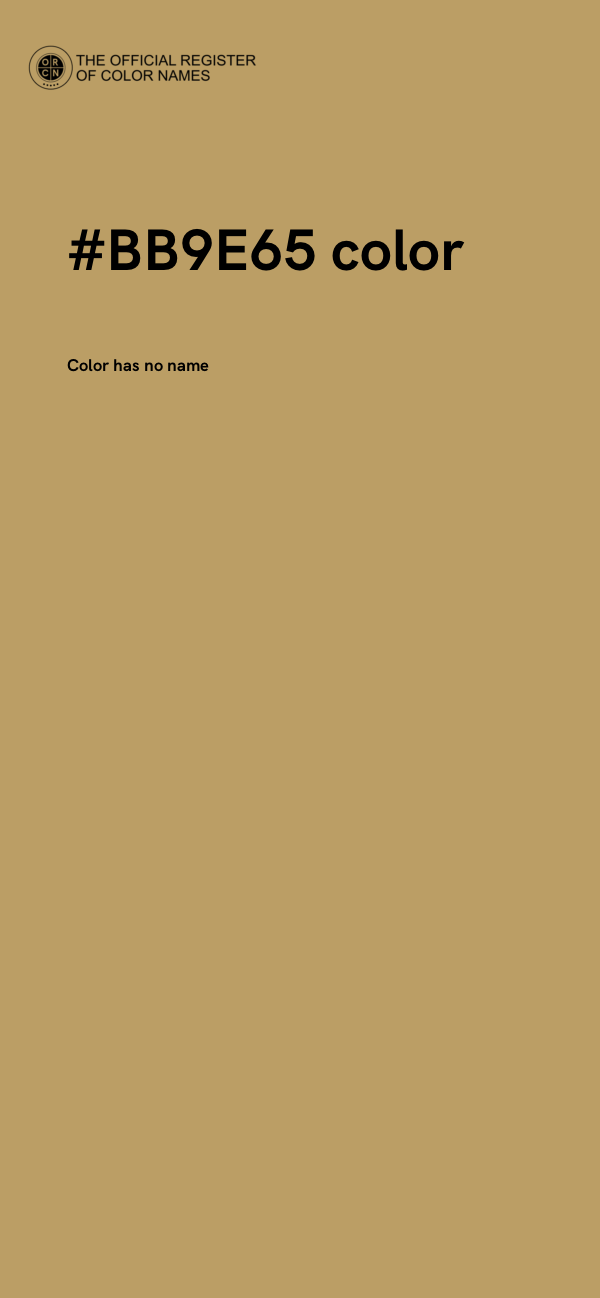 #BB9E65 color image