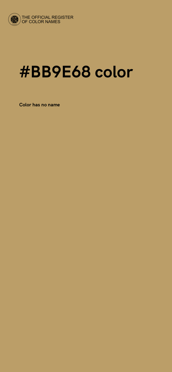 #BB9E68 color image