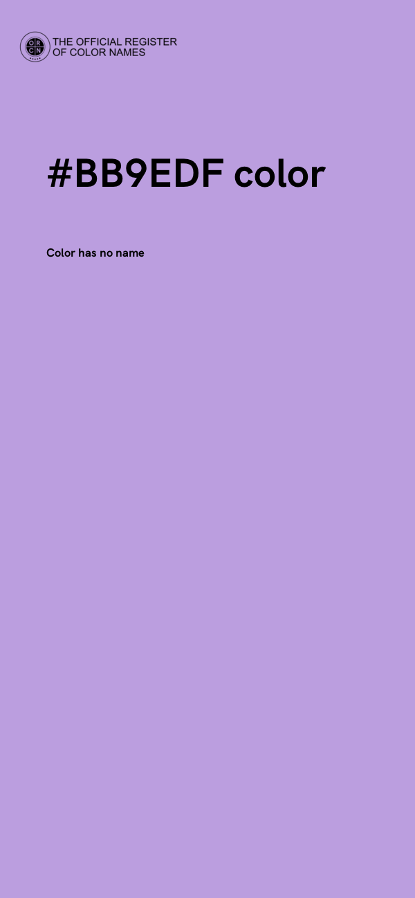 #BB9EDF color image