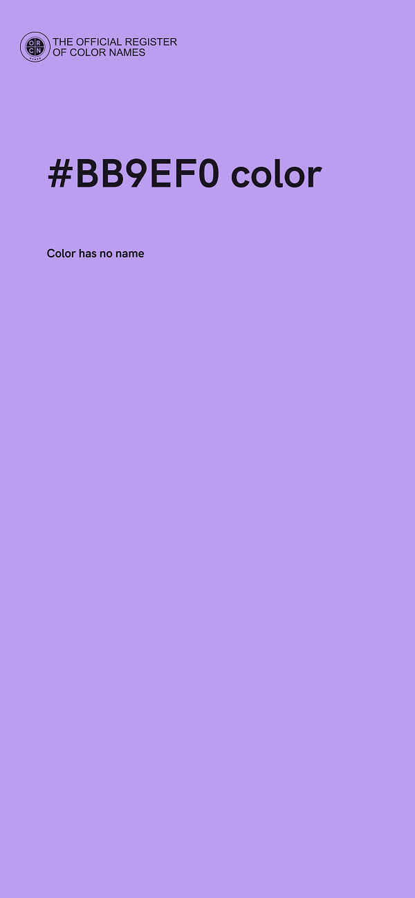 #BB9EF0 color image