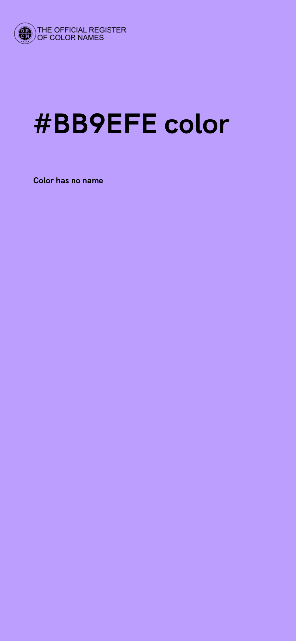 #BB9EFE color image