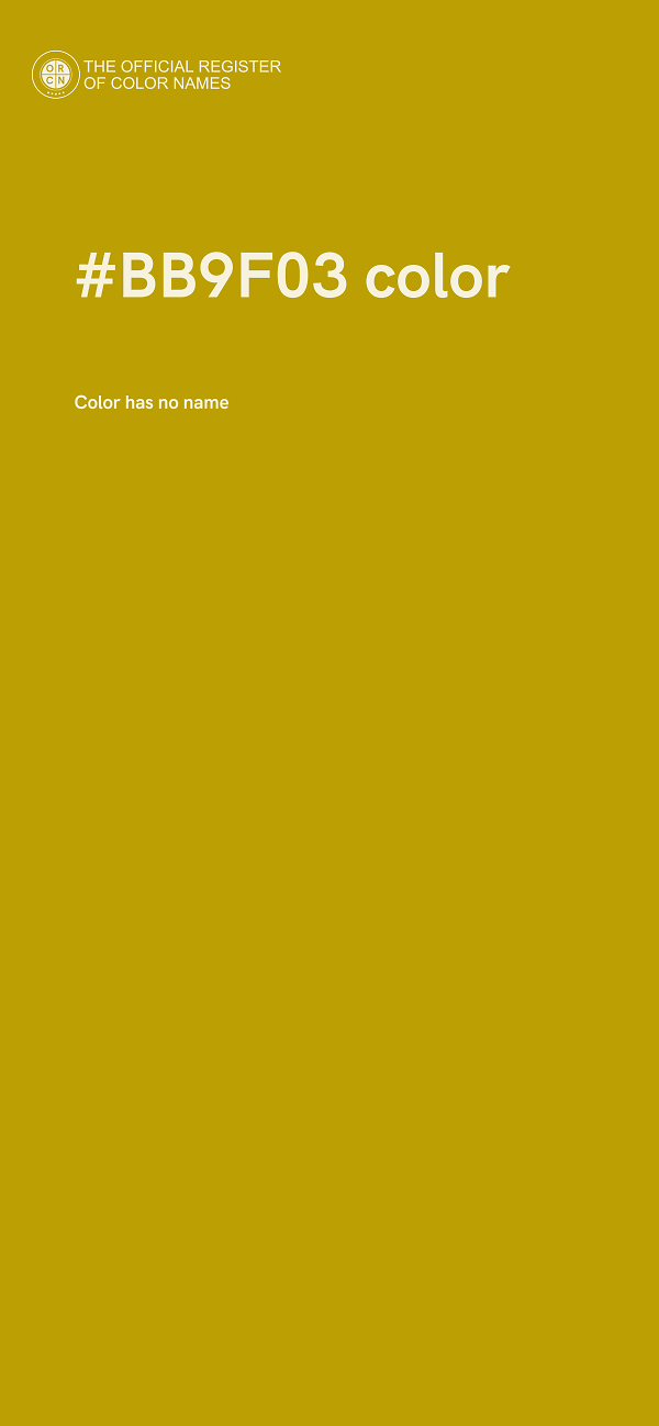 #BB9F03 color image