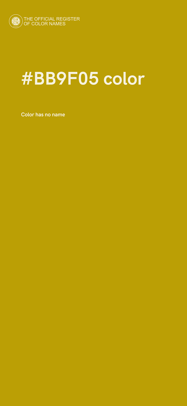 #BB9F05 color image