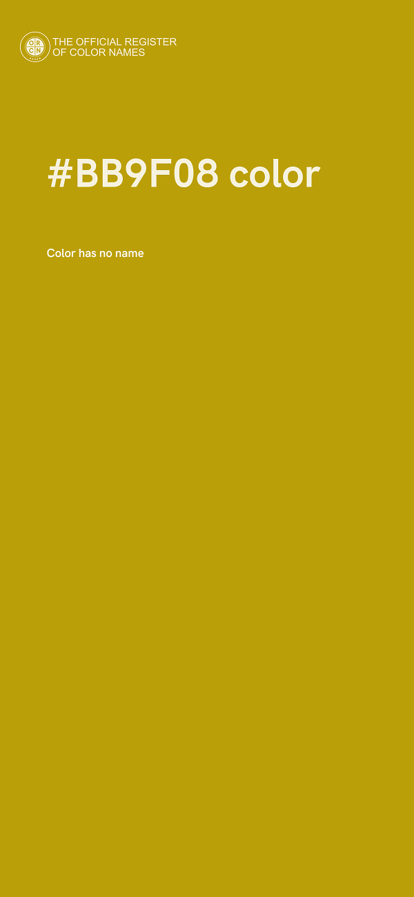 #BB9F08 color image