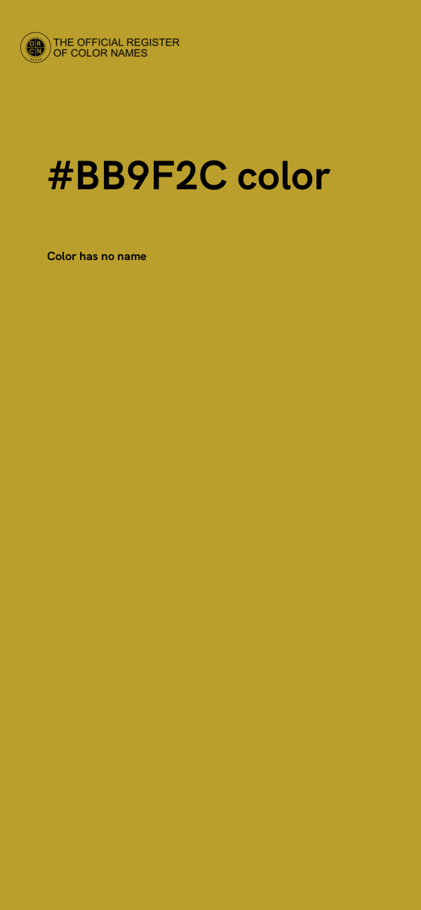 #BB9F2C color image