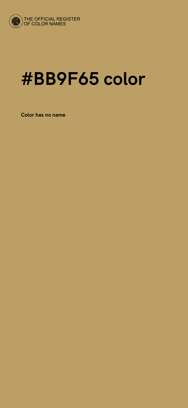 #BB9F65 color image