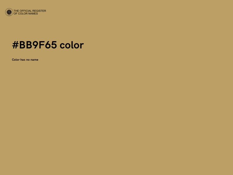 #BB9F65 color image