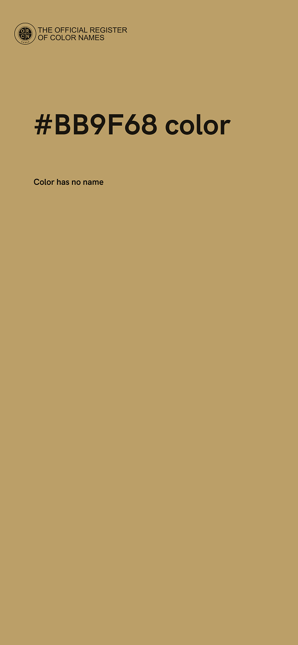 #BB9F68 color image