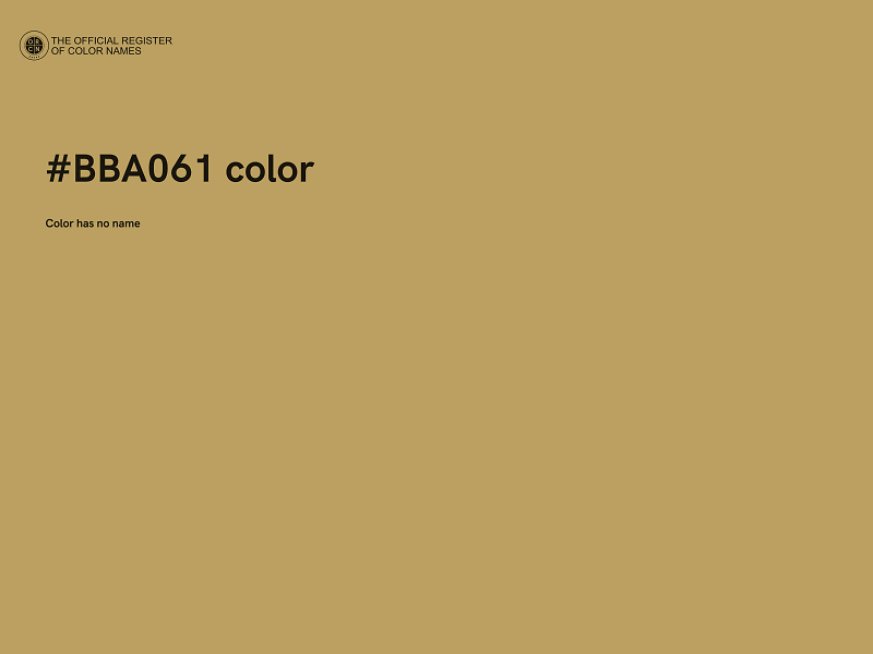 #BBA061 color image
