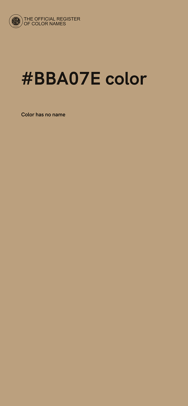 #BBA07E color image