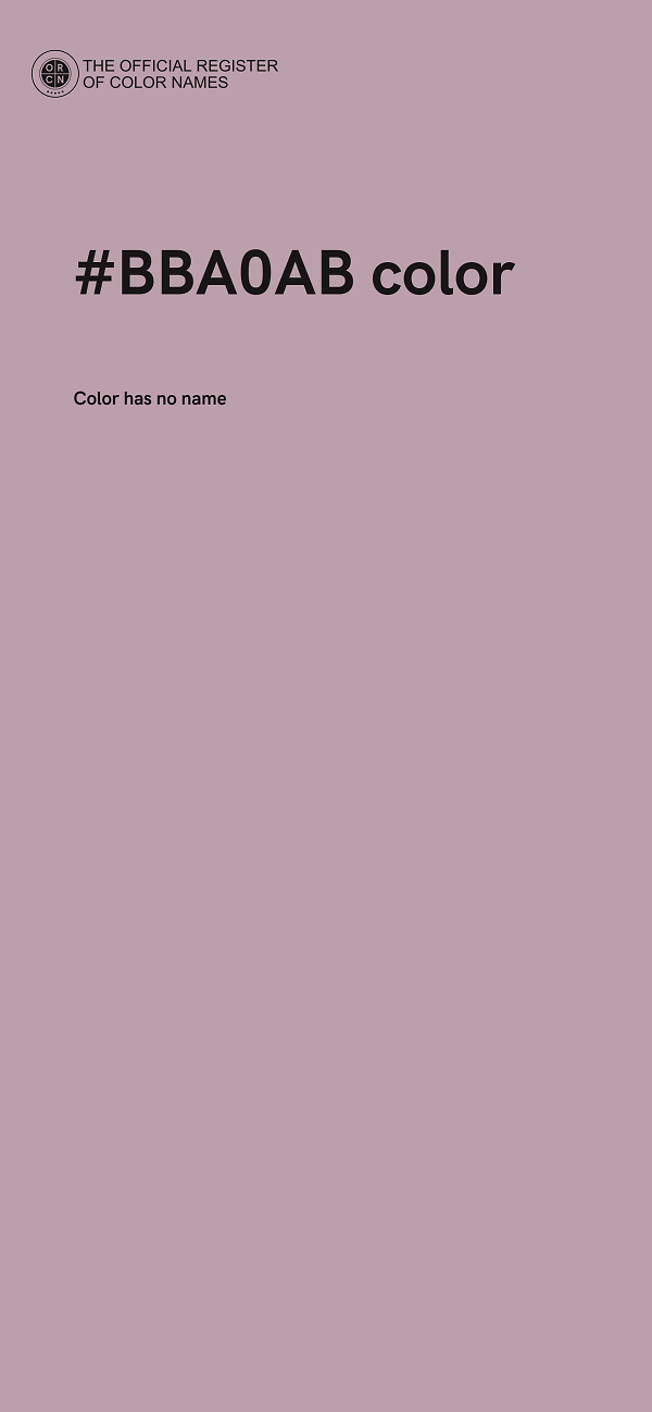 #BBA0AB color image
