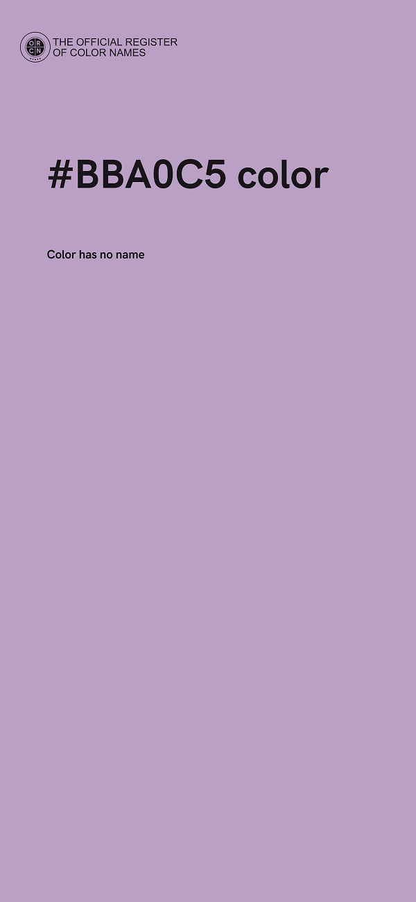 #BBA0C5 color image