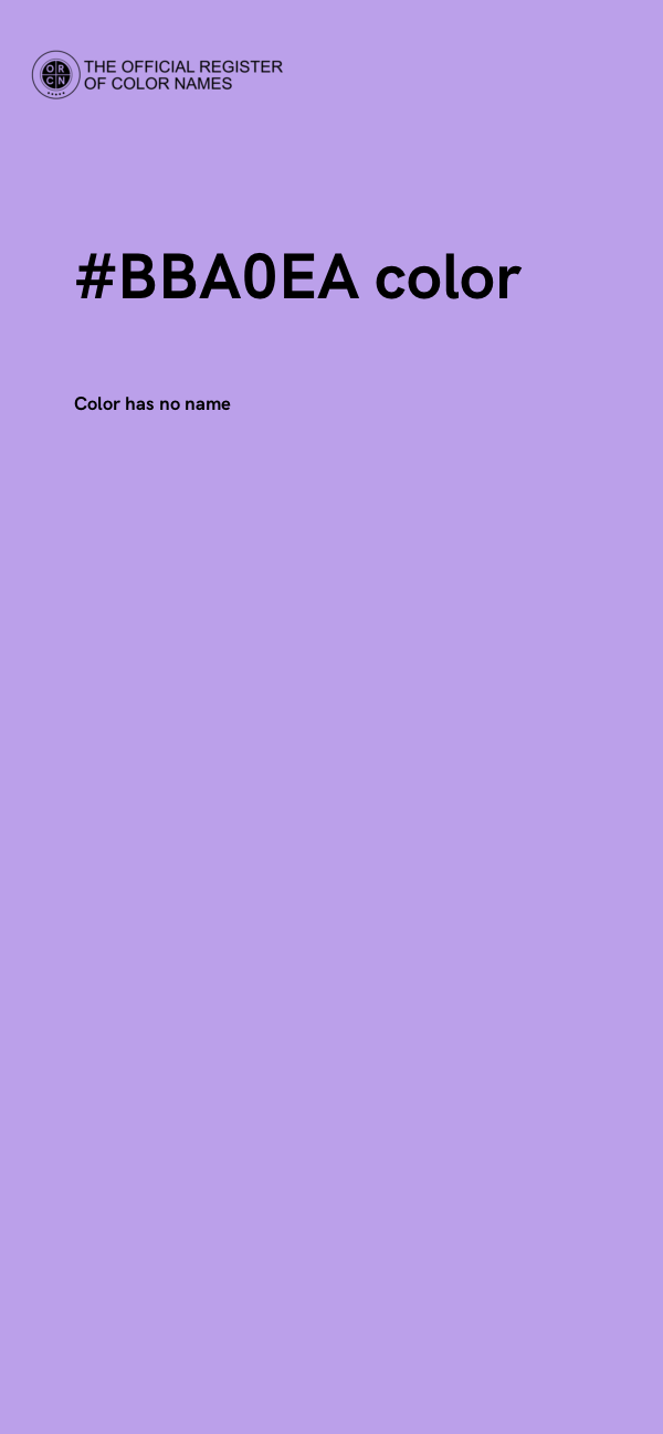 #BBA0EA color image