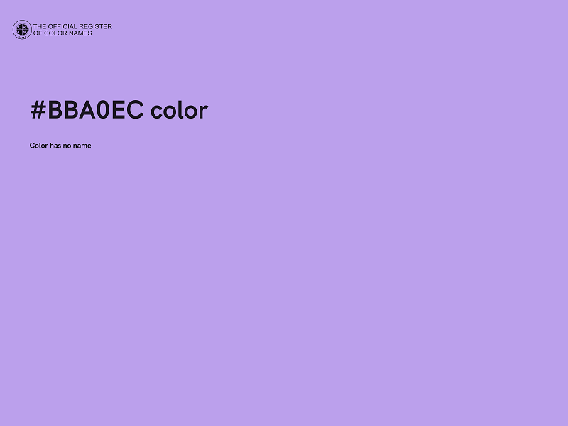 #BBA0EC color image