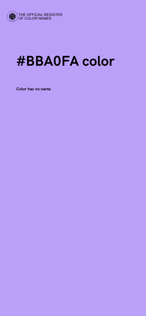 #BBA0FA color image