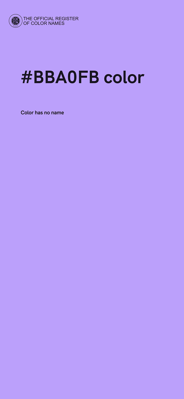 #BBA0FB color image