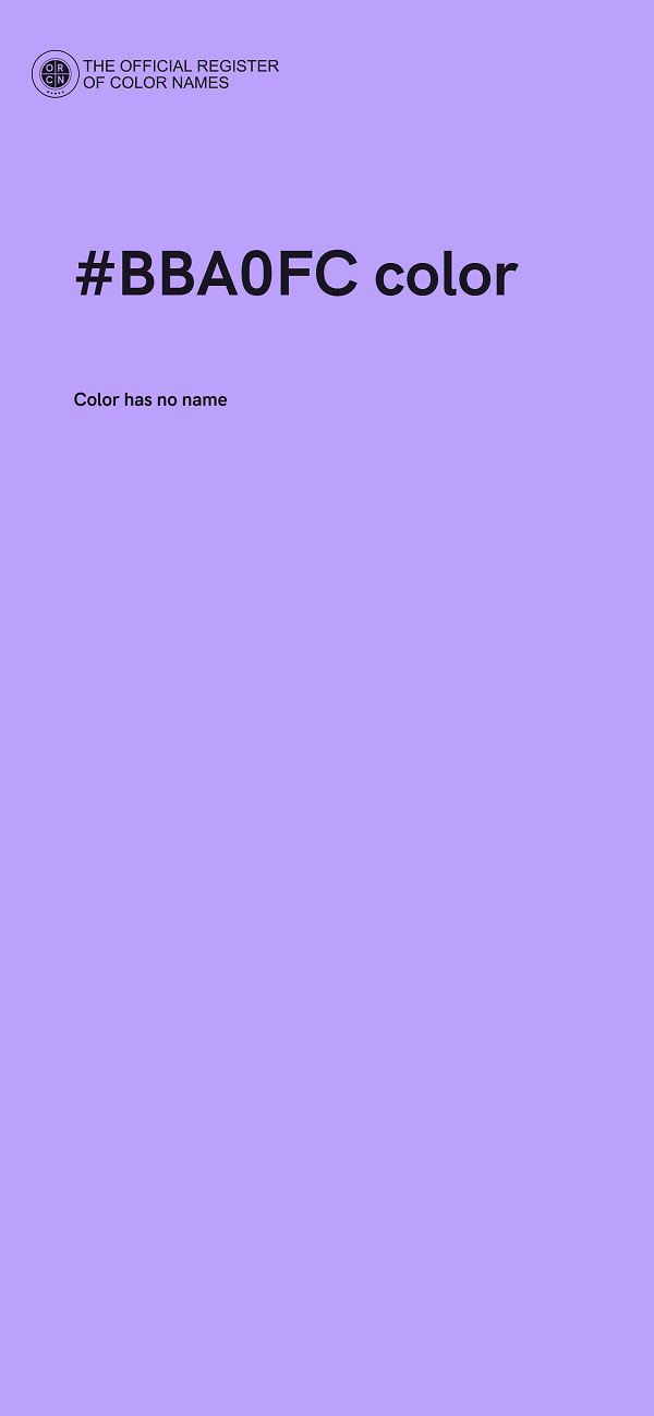#BBA0FC color image