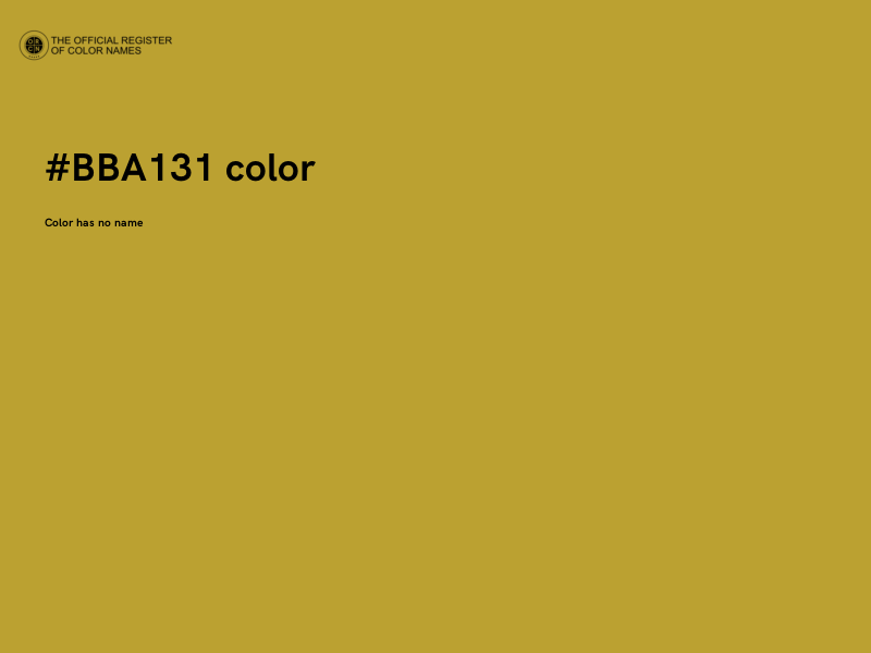 #BBA131 color image