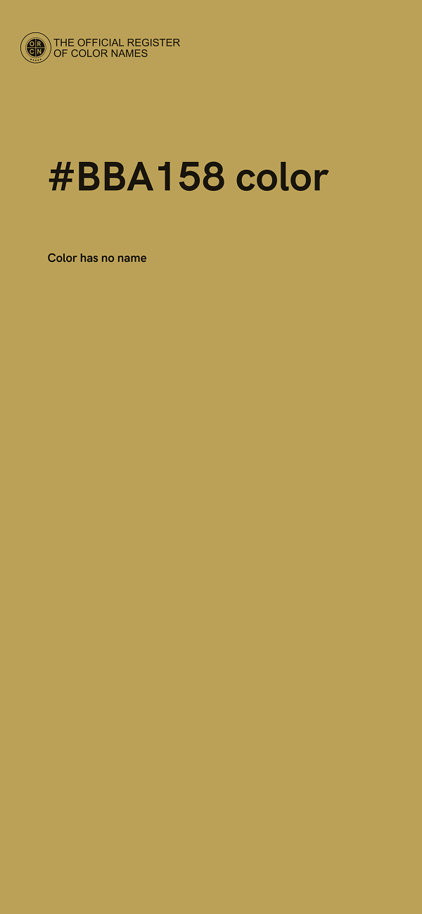 #BBA158 color image