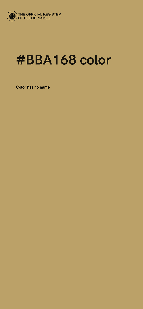 #BBA168 color image