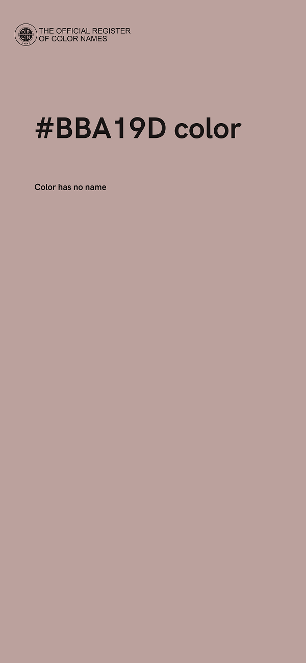 #BBA19D color image