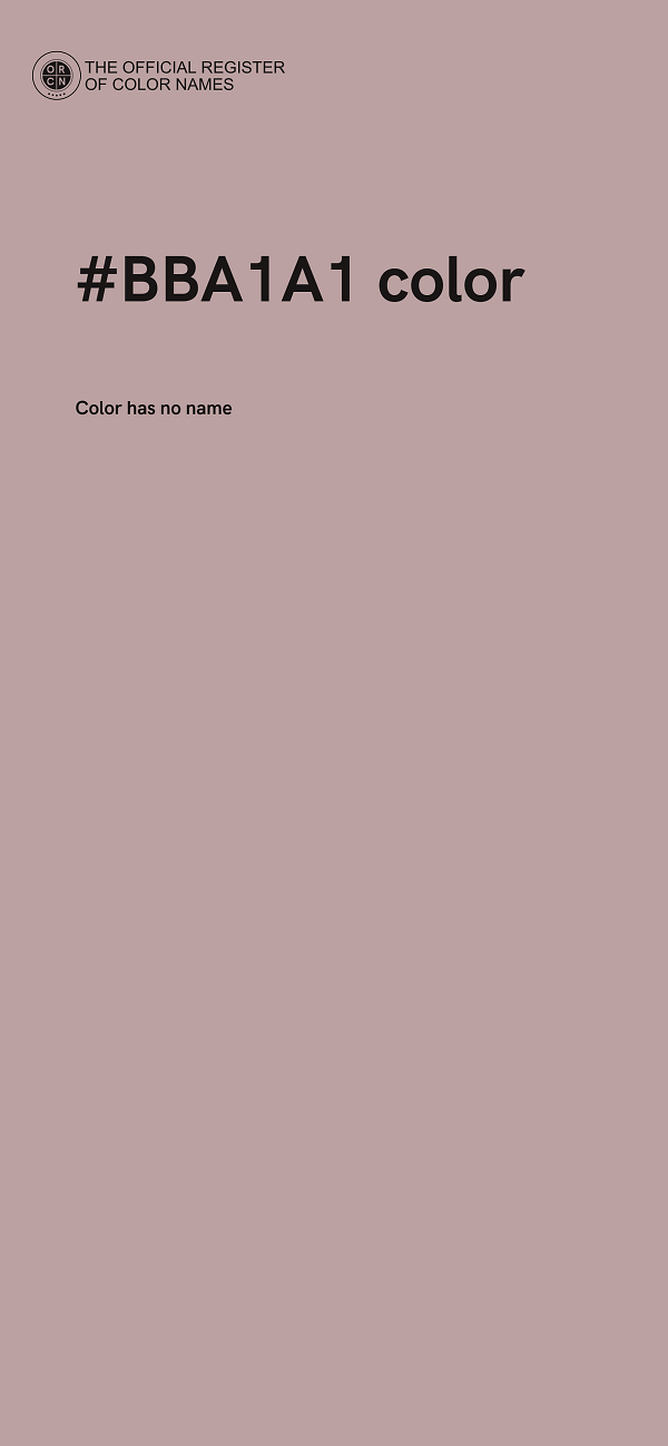 #BBA1A1 color image